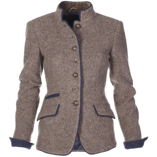 Tailored Wool Buttoned Jacket