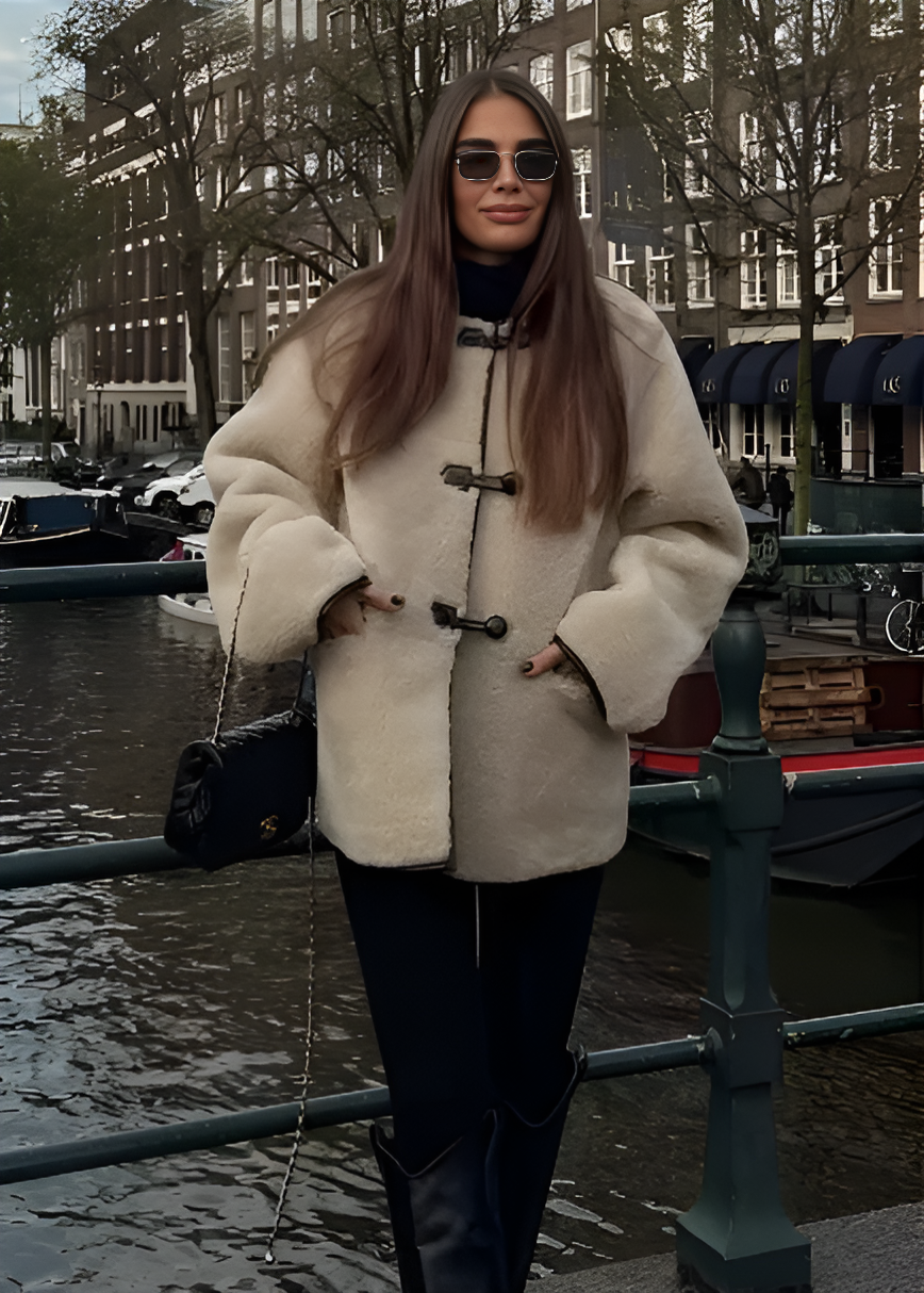 Clémence™- Vintage Lamb Wool Coat