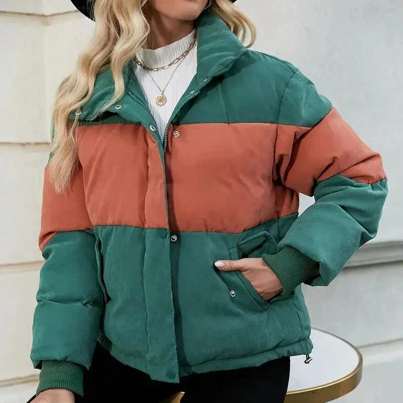 Two-Tone Puffer Jacket