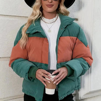 Two-Tone Puffer Jacket