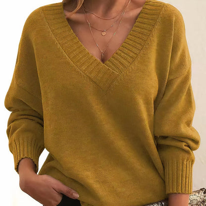 V-Neck Knit Sweater