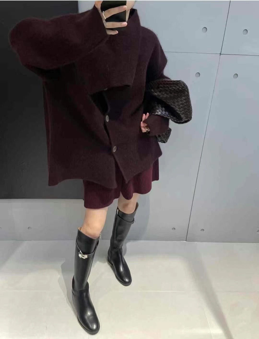 Women's handmade heritage wool coat